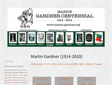 Tablet Screenshot of martin-gardner.org